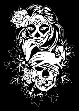 Day of the Dead Skull Art