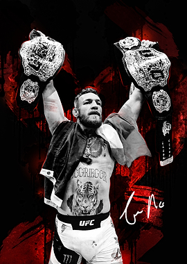 Conor McGregor Double Champion Celebration