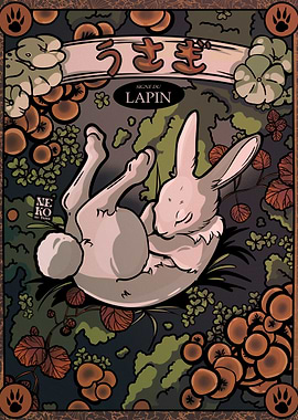 Rabbit Zodiac Sign Illustration