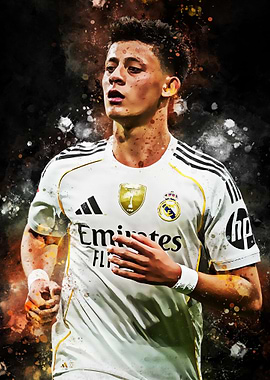 Arda Guler Player in Action - Digital Art