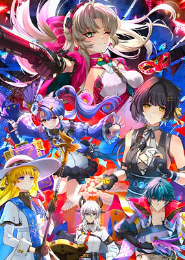 Anime Characters Group Portrait