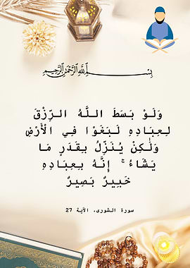 Islamic Calligraphy with Quranic Verse