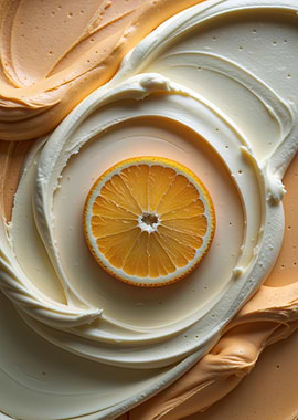Orange Cream – Minimalist Food Art