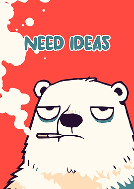 Need Ideas: Cartoon Bear Smoking