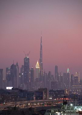 Dubai Skyline at Dusk