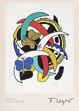 Butterflies by Fernand Léger (1948)