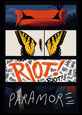 Paramore Riot! Album Cover Art