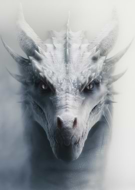 Icy Dragon Portrait