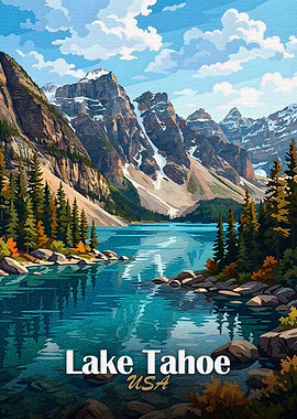 Lake Tahoe USA Landscape Painting