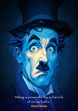 Charlie Chaplin Art Poster