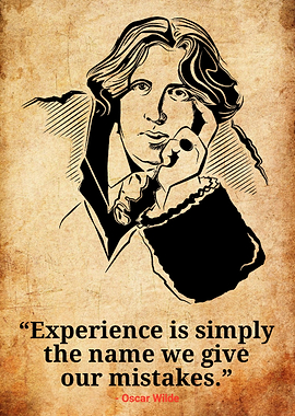 Oscar Wilde Quote Portrait