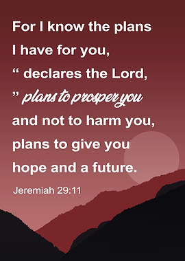 Bible verse Jeremiah 29:11 | Jesus Scriptures Motivation