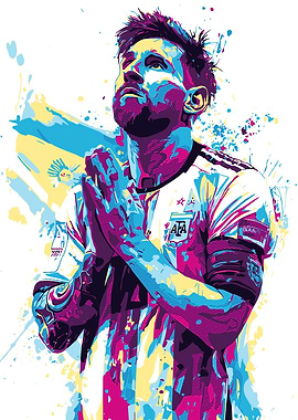 Lionel Messi Pop Art Illustration