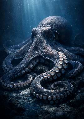 Underwater Octopus Portrait