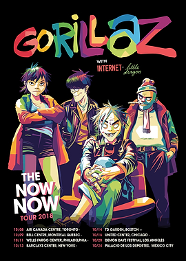 Gorillaz The Now Now Tour Poster