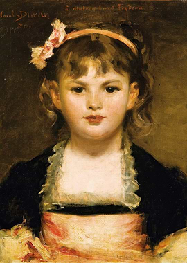 Portrait of a Young Girl Painting