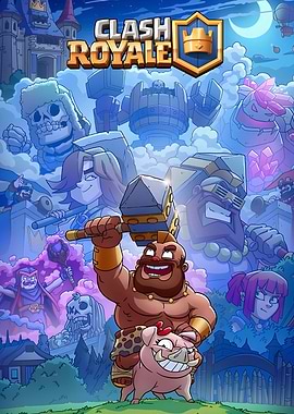Clash Royale Cartoon Illustration
