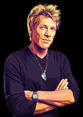 Jon Bon Jovi Portrait Illustration