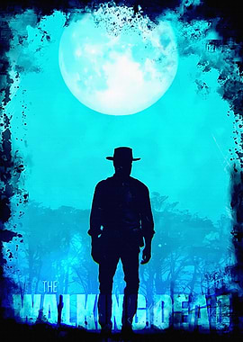 The Walking Dead Silhouette Poster