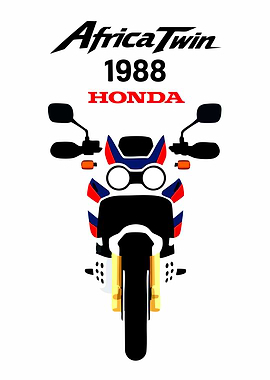 Honda Africa Twin 1988 Illustration