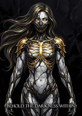 Darkness Within: Golden Warrior Woman