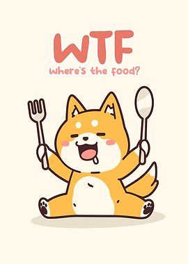 WTF Where's the food? Cute Dog