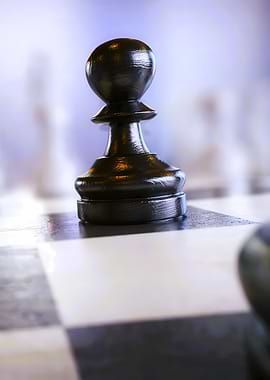 Chess Pawn on Board