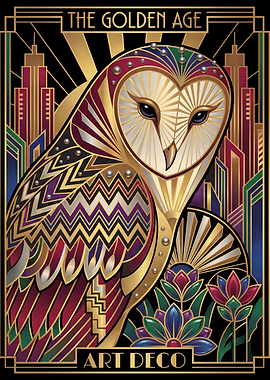 Art Deco Owl: The Golden Age