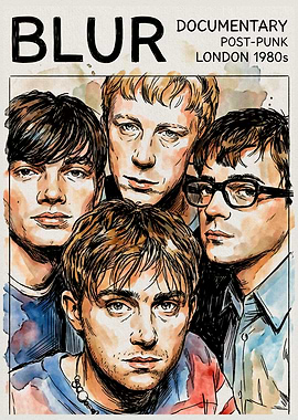 Blur band documentary poster art