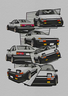 Toyota AE86 Collage