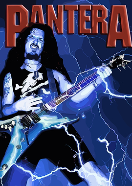 Pantera Guitarist Digital Art