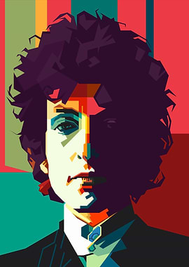 Bob Dylan Pop Art Portrait