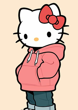 Hello Kitty in Hoodie