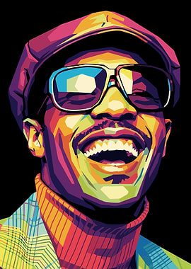 Stevie Wonder Pop Art Portrait