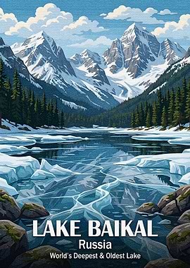 Lake Baikal, Russia: Winter Landscape