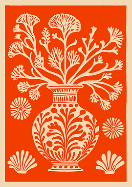 Floral Vase Art Print