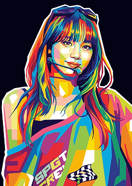 Le Serafim Colorful Portrait of a Woman