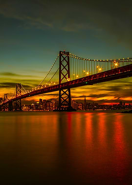Bay Bridge at Sunset
