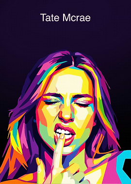 Tate Mcrae Pop Art Portrait
