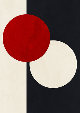 Abstract Circles Minimalist Art