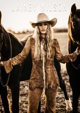 Lainey Wilson with Horses