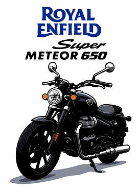 Royal Enfield Super Meteor 650 Illustration