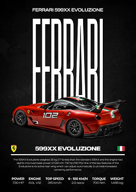 Ferrari 599XX Evoluzione Red Car