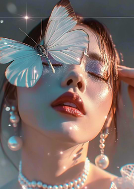 Dark fantasy girl - Cerulean Enchantment -