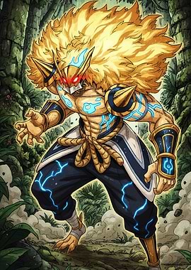Golden Warrior in Jungle