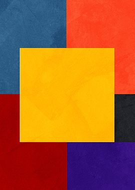 Geometric Color Block Abstract