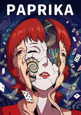 Paprika anime movie poster illustration