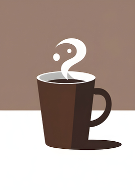 Minimalist Coffee Cup Illustration