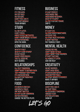 Discipline Over All Excuses