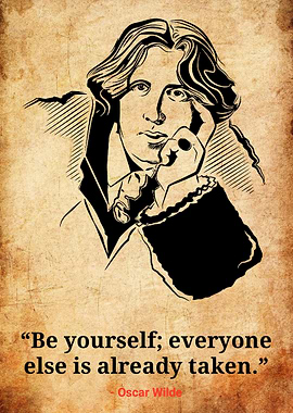 Oscar Wilde Quote Portrait